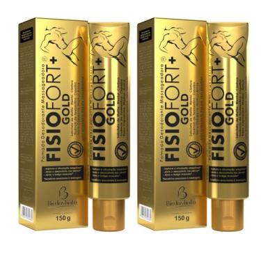 Imagem de Kit 2 Pomada Desodorante Massageadora Fisiofort + Gold 150g - Bio Inst