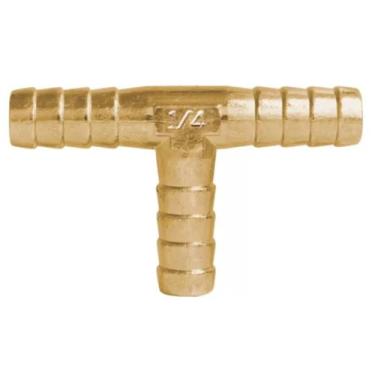 Imagem de Emenda em Tê de Metal p/ Mangueiras (1/4X1/4X1/4pol.) GARDEN