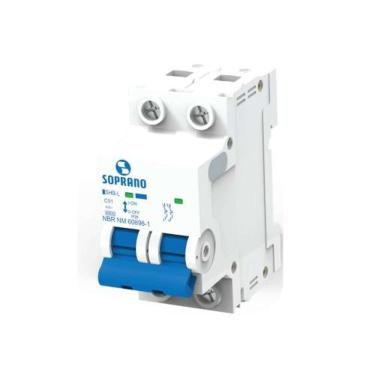 Imagem de Disjuntor 6K Branco 2X40A IP20 NBR NM 60898-1 415V para Proteção de Instalação Elétrica...