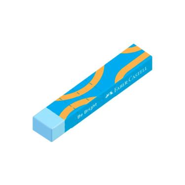 Imagem de Borracha Faber-Castell Be Bright com Tecnologia Dust Free e Capinha Destacável 1 Unidade Azul