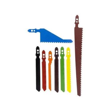 Imagem de Lâmina Serrinha Para Serra Tico Tico Madeira Metal PVC 8 Pçs - Western