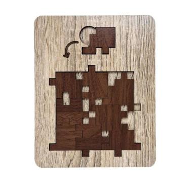 Imagem de Desafio Cabe 1 Peça Brinquedos Educativos Raciocínio Lógico Puzi Puzzl