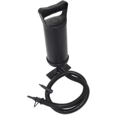 Imagem de Bomba de Ar Manual 30cm 3 Bicos Para Encher Piscina Boia Colchão Inflá