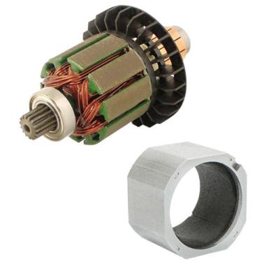 Imagem de Cnj rotor+estator magnetico p/ parafusadeira dhp482 / ddf482 - MAKITA