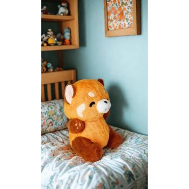 Imagem de Pelúcia Panda Laranja Fofinho Kawaii - Sun Toys