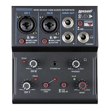 Imagem de Mesa de Som e Interface de Audio Lexsen GOMIX-2 USB / Bluetooth - 9904