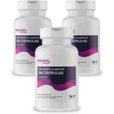 Imagem de 3x Amora 60 Cápsulas 510mg Promel
