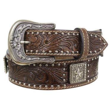 Imagem de Cinto Unissex Marrom com Estrela Paul Western 40109, 100