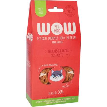 Imagem de Petisco WOW Pet Food Super Premium para Gatos Sabor Frango - 50g