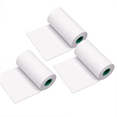 Imagem de Etiquetas Térmicas,Longa Duração 10-Year Preservation Note Rolo De Papel Térmico 56 * 30mm / 2.2 * 1.2in BPA-Free Fonte Preta Sem Etiquetas Adesivas