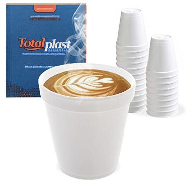 Imagem de 20un Copo Térmico Branco De Isopor 120ml Café Quente Frio