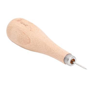 Imagem de Furador Punch, Prático Costura Awl Alça de faia de alta dureza 3 mm para perfuração de couro para costura de couro