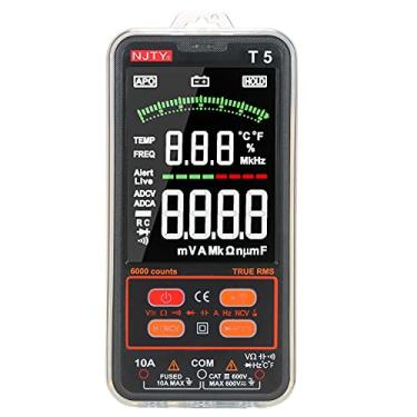 Imagem de Tingpai T5 6000 Counts True RMS Multimeter Testador Universal Display LCD G nde de 3,8 polegadas Multi-testador 600V Voltímetro 10A Amperímetro AC/DC Tensão e Resistência de Corrente