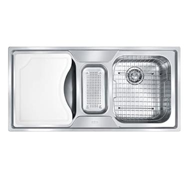 Imagem de Cuba Tripla Smart SRX 670 1000x500x180 com Acessórios Franke