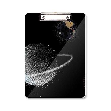 Imagem de Placa de apoio para prancheta Branca Nebulosa Universe Earth A4