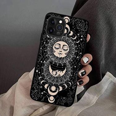 Imagem de Capa de telefone Moon Mystery Totem silicone macio para iphone 14 13 12 11 Pro Mini XS MAX 8 7 6 Plus X XS XR, A8, para iPhone 12