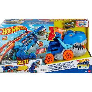 Imagem de Mathng50 Hot Wheels City Pista Super Reboque De T Rex