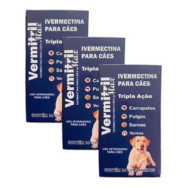 Imagem de Vermitril - Antipulgas E Carrapatos 12 Comprimidos Mastigáveis 40 À 60kg
