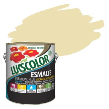 Imagem de Esmalte base agua luskcolor cores 3,6l - Lukscolor, MARFIM BRILHANTE