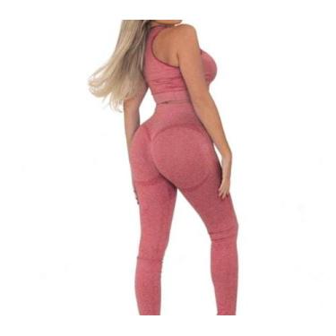 Imagem de Conjunto Esportivo Zero Transparência Legging e Cropped, Preto, G