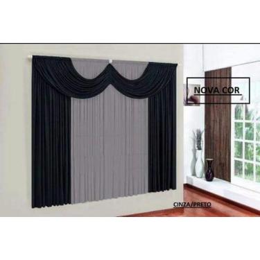 Imagem de Cortina Paris Quarto Sala Varão Simples Medida 4,00m x 2,80m - Elohim_