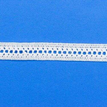 Imagem de Renda de Algodão 18 mm ArtePunto RA005 - Peça c/ 10 mt, Branco