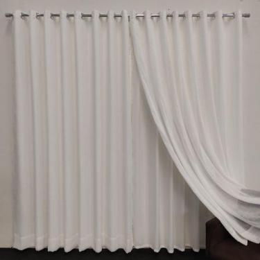 Imagem de Cortina Linho Com Microfibra 4,00x2,60 Varal - Salvatex