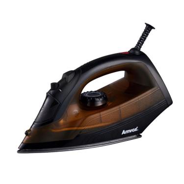 Imagem de Ferro De Passar A Vapor 1250W Chapa De Inox Preto E Amarelo