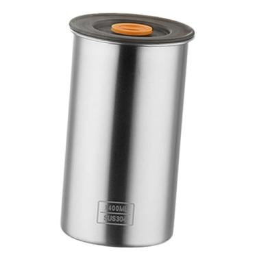 Imagem de Ioensy Recipiente de café selado para pó de café em aço inoxidável para cozinha multifuncional café chá açúcar lata para biscoito açúcar, 1400ml