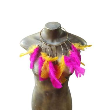 Imagem de Kit Gargantilha C/ Bracelete P/ Braço Ou Perna Carnaval - USINA DE ART