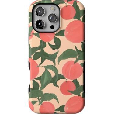 Imagem de Casely Capa para iPhone 16 Pro Max | Sensação de pêssego | Blush Vines | Compatível com MagSafe | Design protetor arrojado