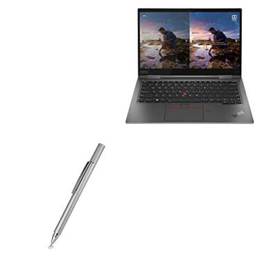 Imagem de BoxWave Caneta Stylus compatível com Lenovo ThinkPad X1 Yoga Gen 5 (35.6 cm) - Caneta Stylus capacitiva FineTouch, caneta Stylus super precisa - prata metálica