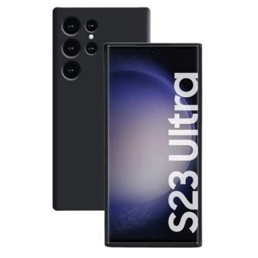 Imagem de Capinha Premium Aveludada Compatível Samsung Galaxy S23 Ultra Capa Preta