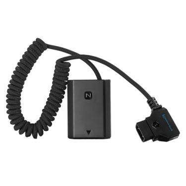 Imagem de KONDOR BLUE | Bateria falsa D-Tap para NP-FZ100 compatível com Sony A7/FX3/FX30 + Mais | Ultra durável de 40,6-91,4 cm e nylon trançado com conectores reforçados | Preto