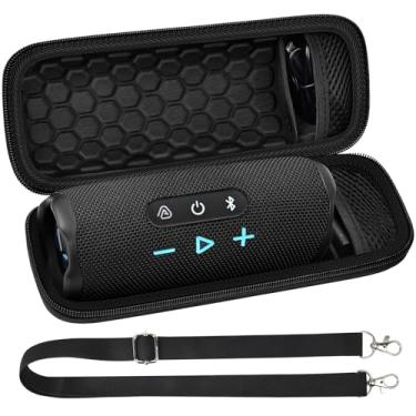 Imagem de ANKHOH Capa Para Jbl Flip 7/6/5, Caixa De Som Bluetooth À Prova D'Água E Resistente A Quedas, Bolsa Transporte Viagem Com Alça Ombro Removível (Somente Na Caixa) (Preta)