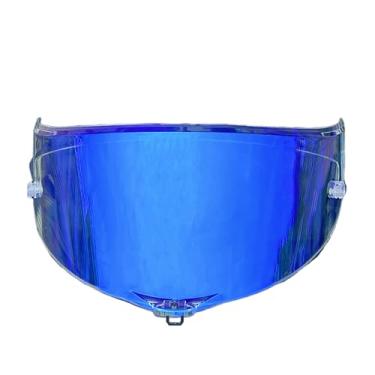 Imagem de Pista Shield Substituição para AGV Pista GPR, Corsa-R, Pista GPRR Face Shield Race3 Proteção UV (Revo Clear Blue-Day and Night)