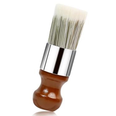 Imagem de Escova de cabelo de cavalo para pomada de couro e móveis – Ferramenta de escovação de cera durável com alça confortável para limpeza doméstica de couro