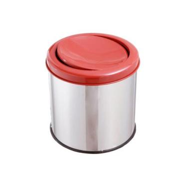 Imagem de Lixeira Inox Para Banheiro Reciclável 20 Litros Com Tampa - CM Design,
