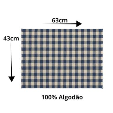 Imagem de Kit Panos de Chão Grande 63x43 Algodão Branco ou Xadrez Saco Duplo Limpeza Pesada (Kit 3 Pano de Chão Xadrez)