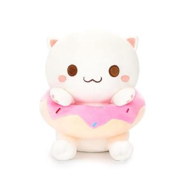 Imagem de Bicho de pelúcia AIXINI Cute Plush Donut Cat 25 cm para crianças