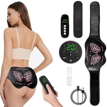 Imagem de Estimulador de músculo glúteo atualizado – 8 modos EMS Hip Trainer, 20 níveis de intensidade, sem necessidade de almofadas de gel – Máquina de levantamento de bumbum para mulheres e homens, treino em