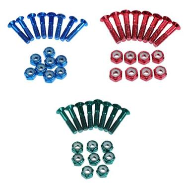 Imagem de barenx 24 peças de reposição de parafusos de longboard para uso ao ar livre