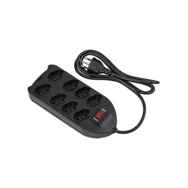 Imagem de Protetor Eletronico C/8 Tomadas Epe 1008 Preto 4824004