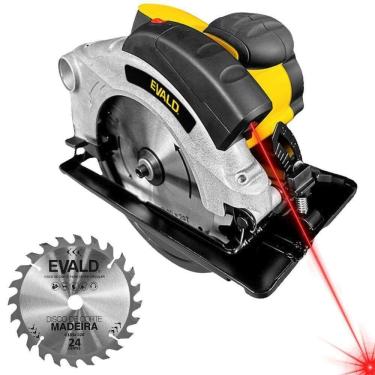Imagem de Serra Circular 1400w Com Guia Laser E Disco De Corte Esc-1400 Evald 220V
