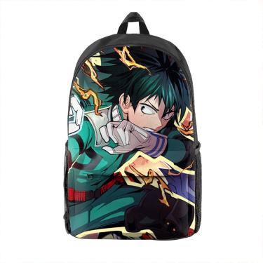 Imagem de Mochila Mys Heros Academias Kids School Oxford 29x16x42cm