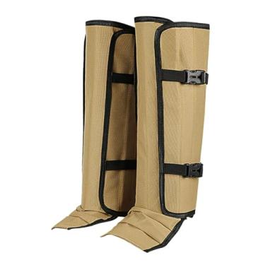 Imagem de oshhni Polainas de proteção contra cobras, portáteis e leves, para botas de caminhada, mochilão, escalada, esportes ao ar livre e caminhadas, Amarelo