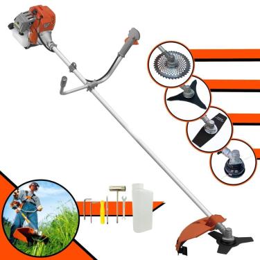 Imagem de Roçadeira Lateral Tekna RL520AC-G2 Motor 2 Tempos 52cc 13.000rpm 2HP de Potência Com Carretel e Faca 3 Pontas + Faca 2 Pontas + Faca 40 Dentes