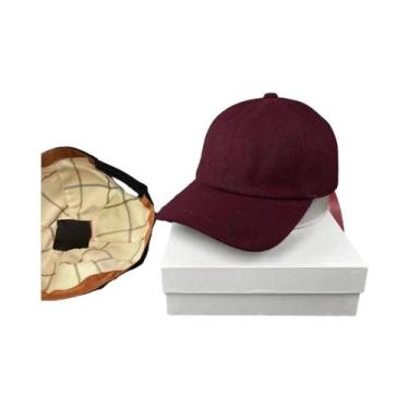 Imagem de Boné De Beisebol Bordado Em Cashmere Para Homens E Mulheres, Quente E 