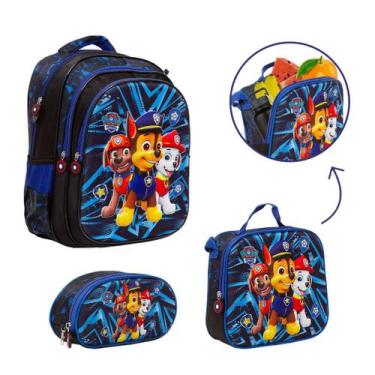 Imagem de Kit Bolsa Escolar Infantil Costas Paw Patrol Passeio Juvenil - TOYS 2U
