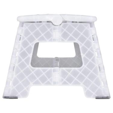 Imagem de Banqueta Plástica Dobrável Branca 22cm Kala